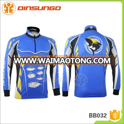 Custom sublimated team fishing jersey dinsungo BB032