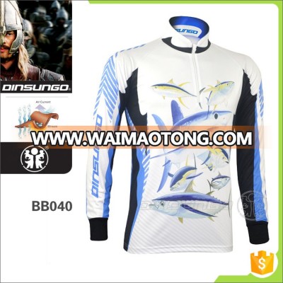 Cool dry sublimation long sleeves fishing gear dinsungo BB040